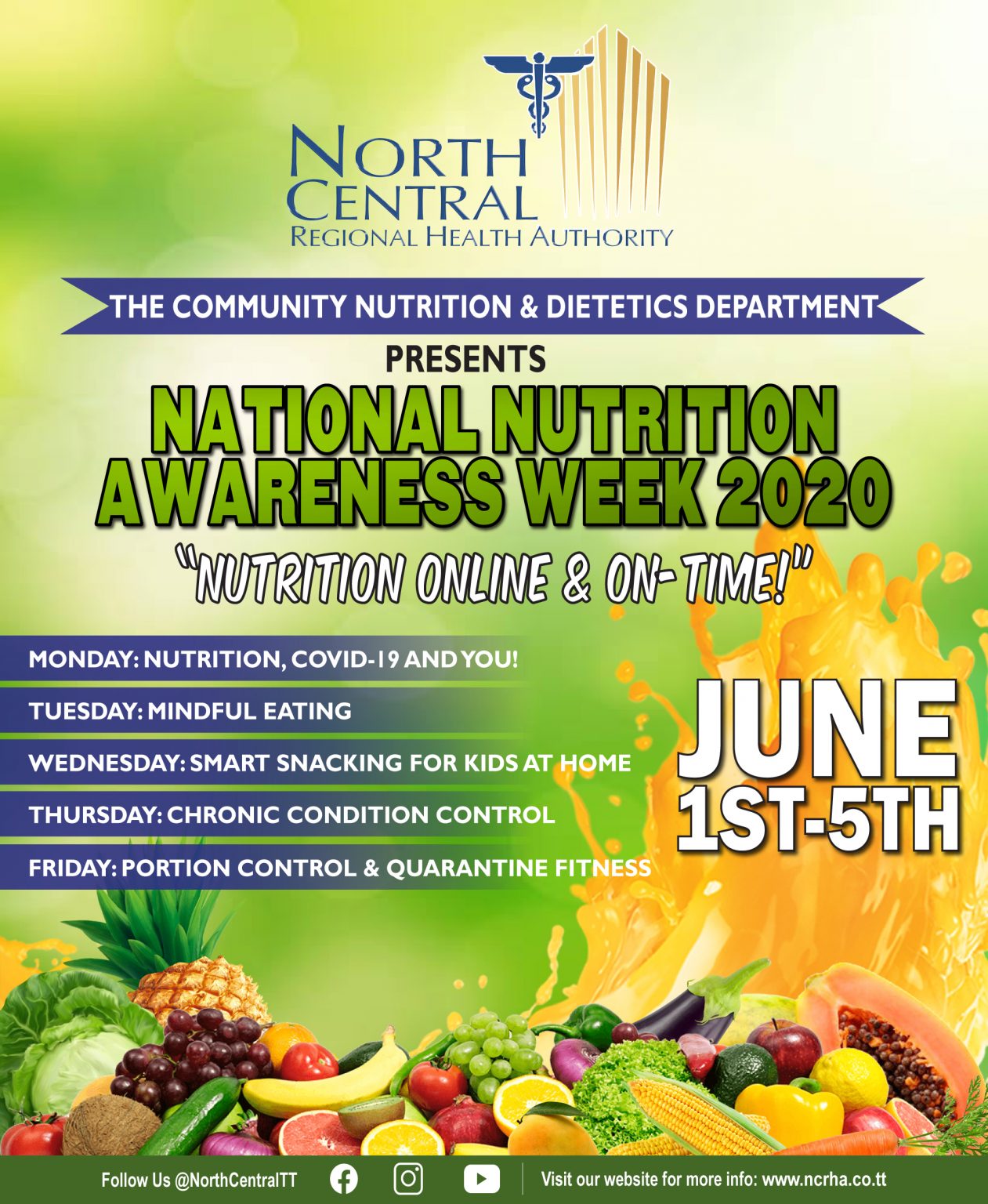 National Nutrition Awareness Week 2020 NCRHA