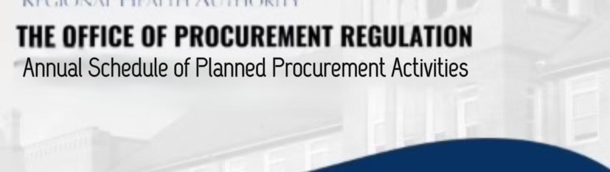 NCRHA Annual Schedule of Planned Procurement Activities (2024-2025)