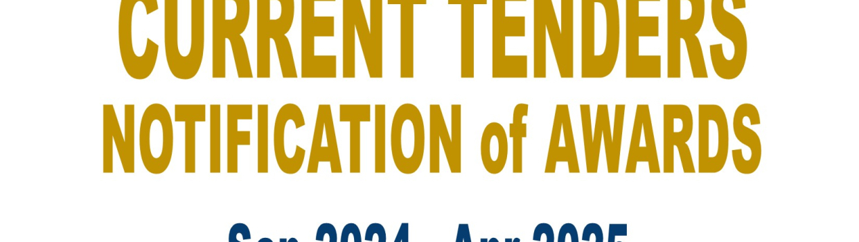 Current Tenders Sep 2024 to Apr 2025
