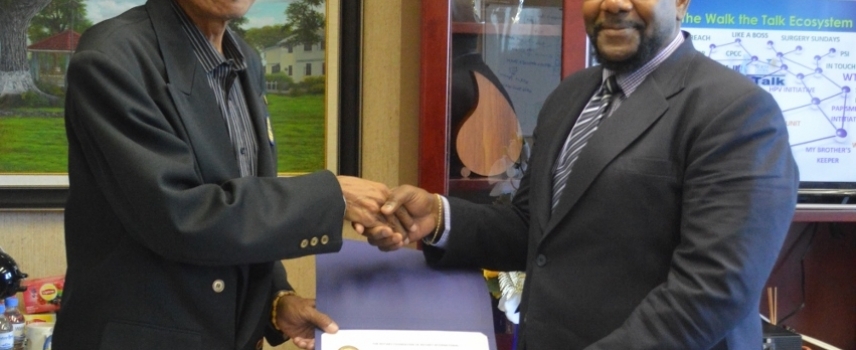 NCRHA’s CEO Mr. Davlin Thomas receives Paul Harris Fellow award