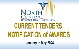 NCRHA Current Tenders Notification of Awards – January to May 2024